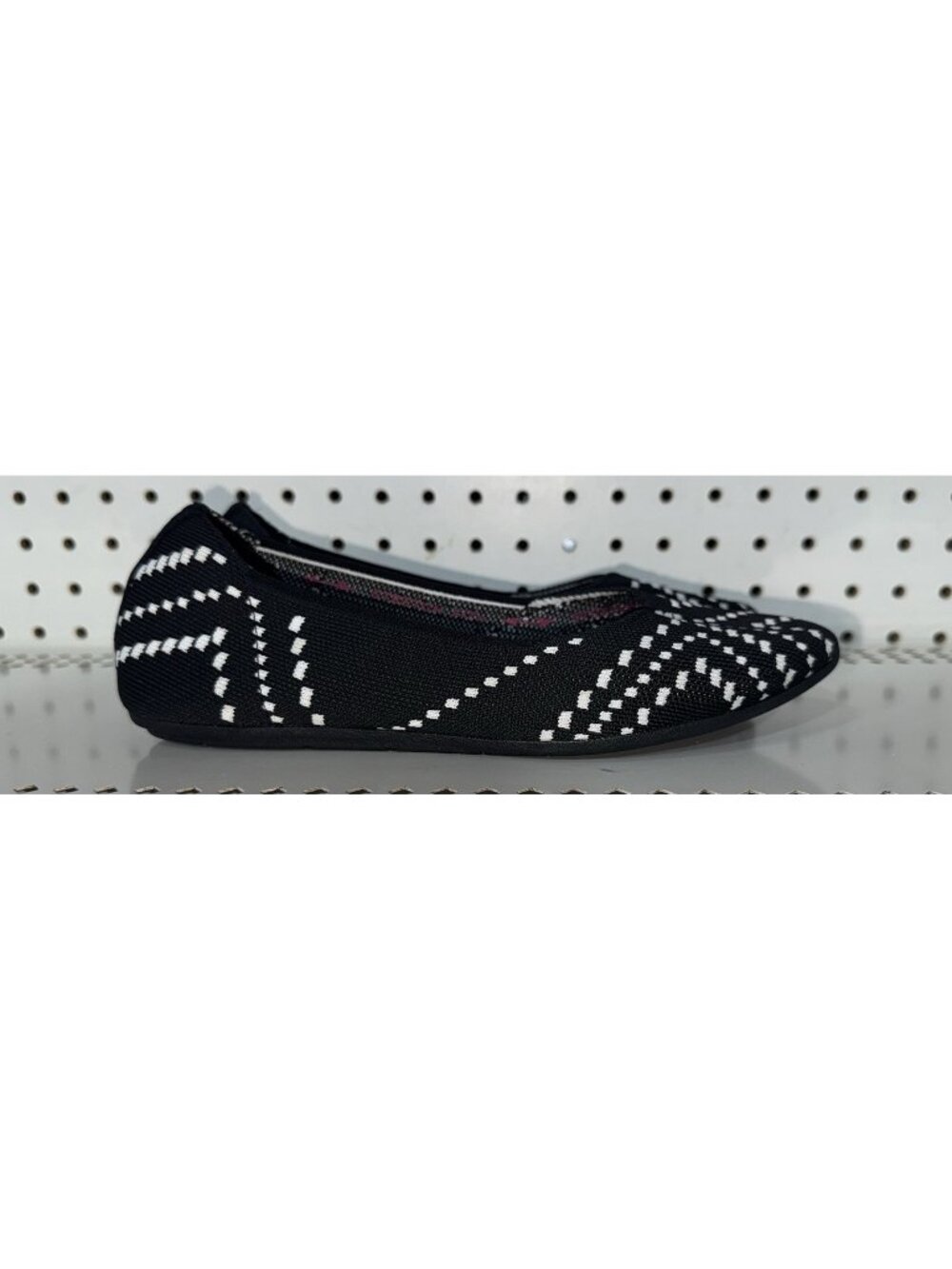 Skechers Cleo 2.0 Be Amazed Womens Slip On Ballet Flats Size 8 Black White